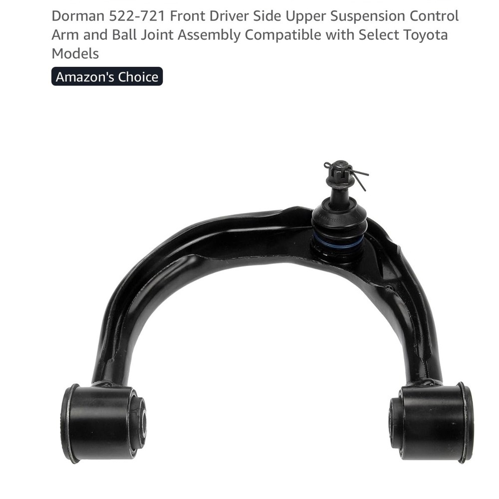 Dorman 522-721 Front Driver Side Upper Suspension Control Arm and Ball Joint